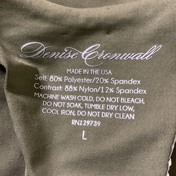 Denise Cronwall Activewear NWT Army of Lovers Racerback Top & Skort Set-Green - Picture 5 of 9